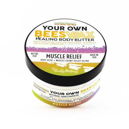 Warming Your Own Beeswax Body Butter - Muscle Relief